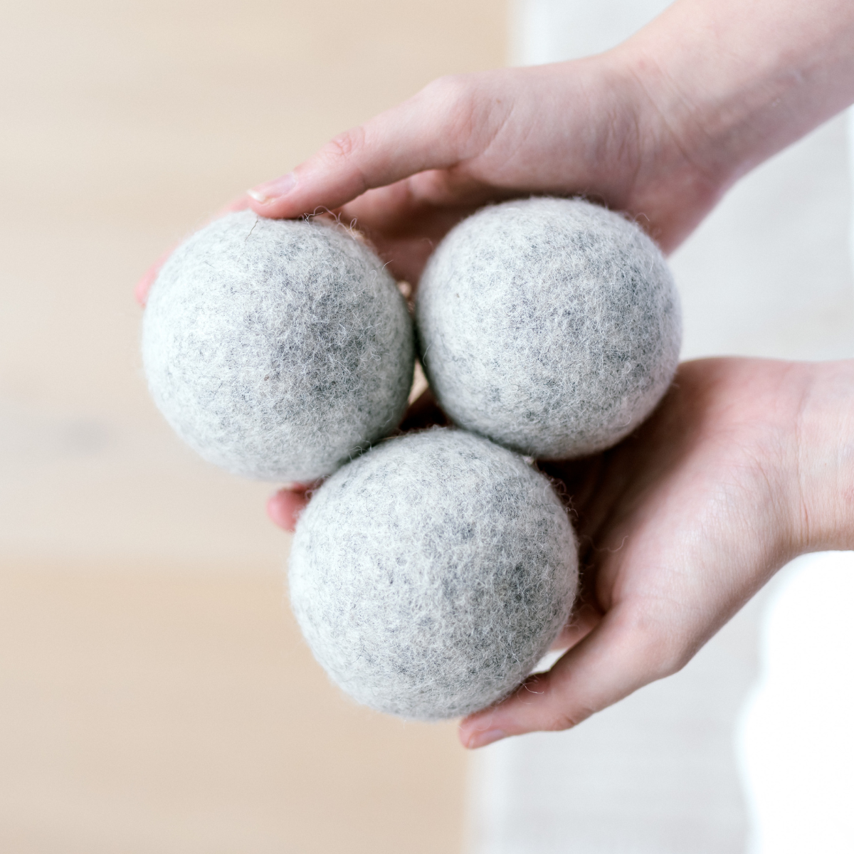 7cm Grey Wool Dryer Balls - Pack of 3