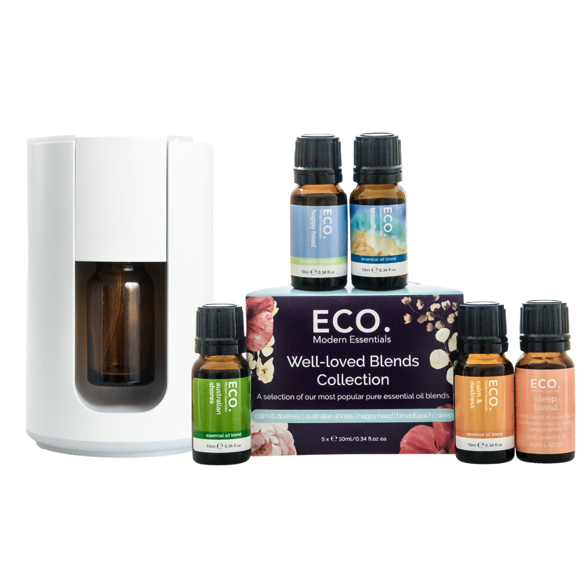 Cordless Travel Diffuser & Well- Loved Blends Collection