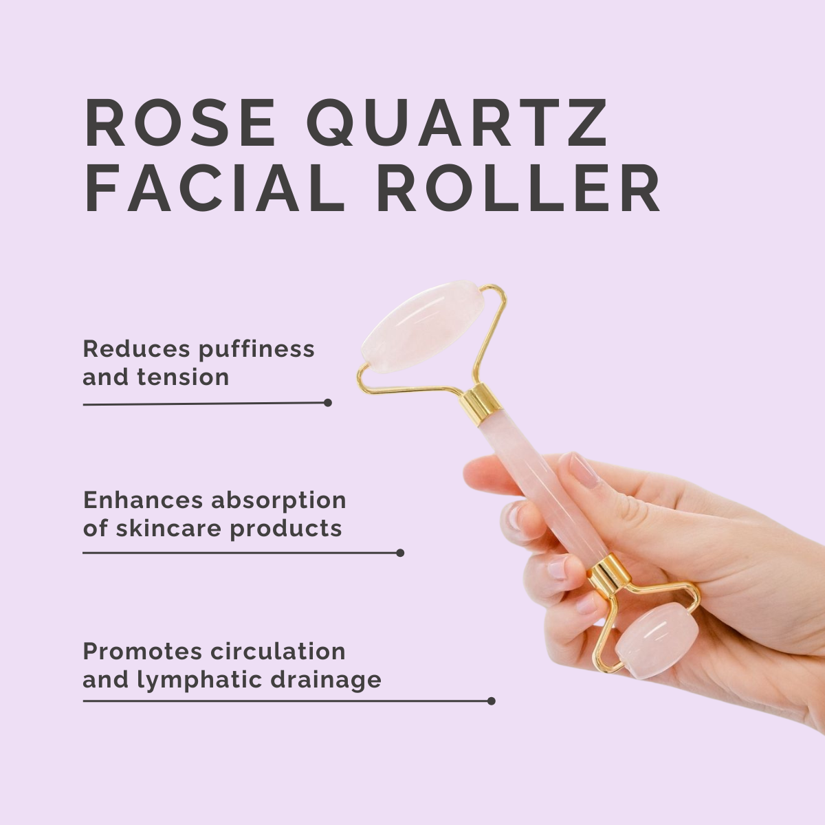 Rose Quartz Facial Roller
