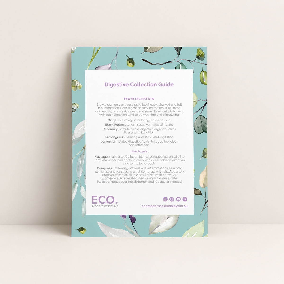 Digestive Collection Recipe Card