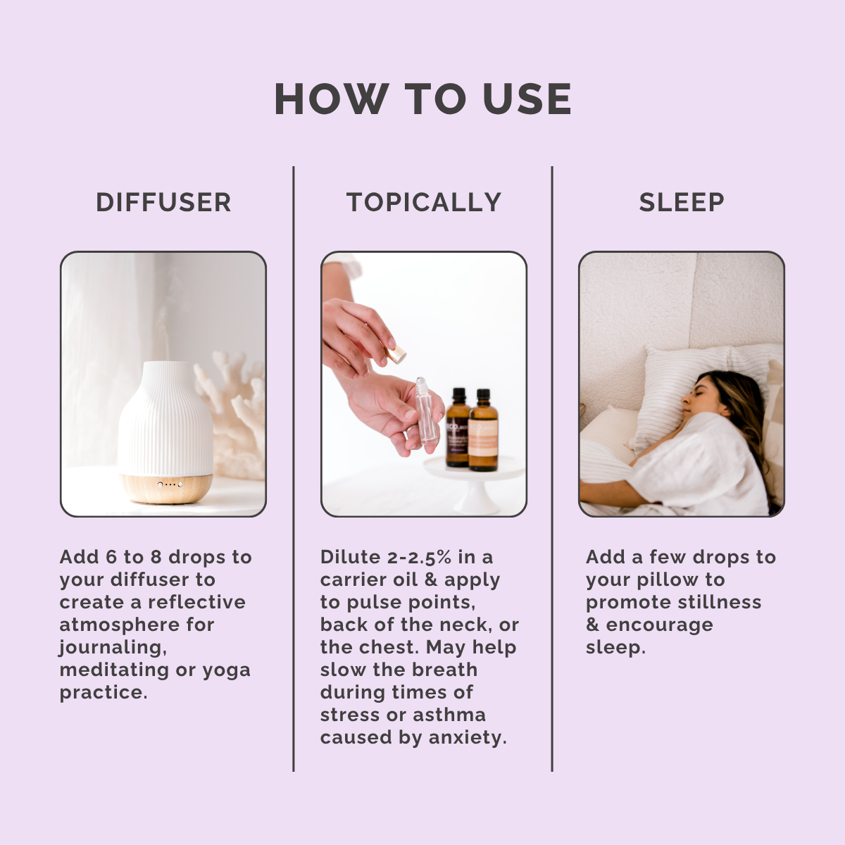 Flow State Essential Oil Blend - How to Use