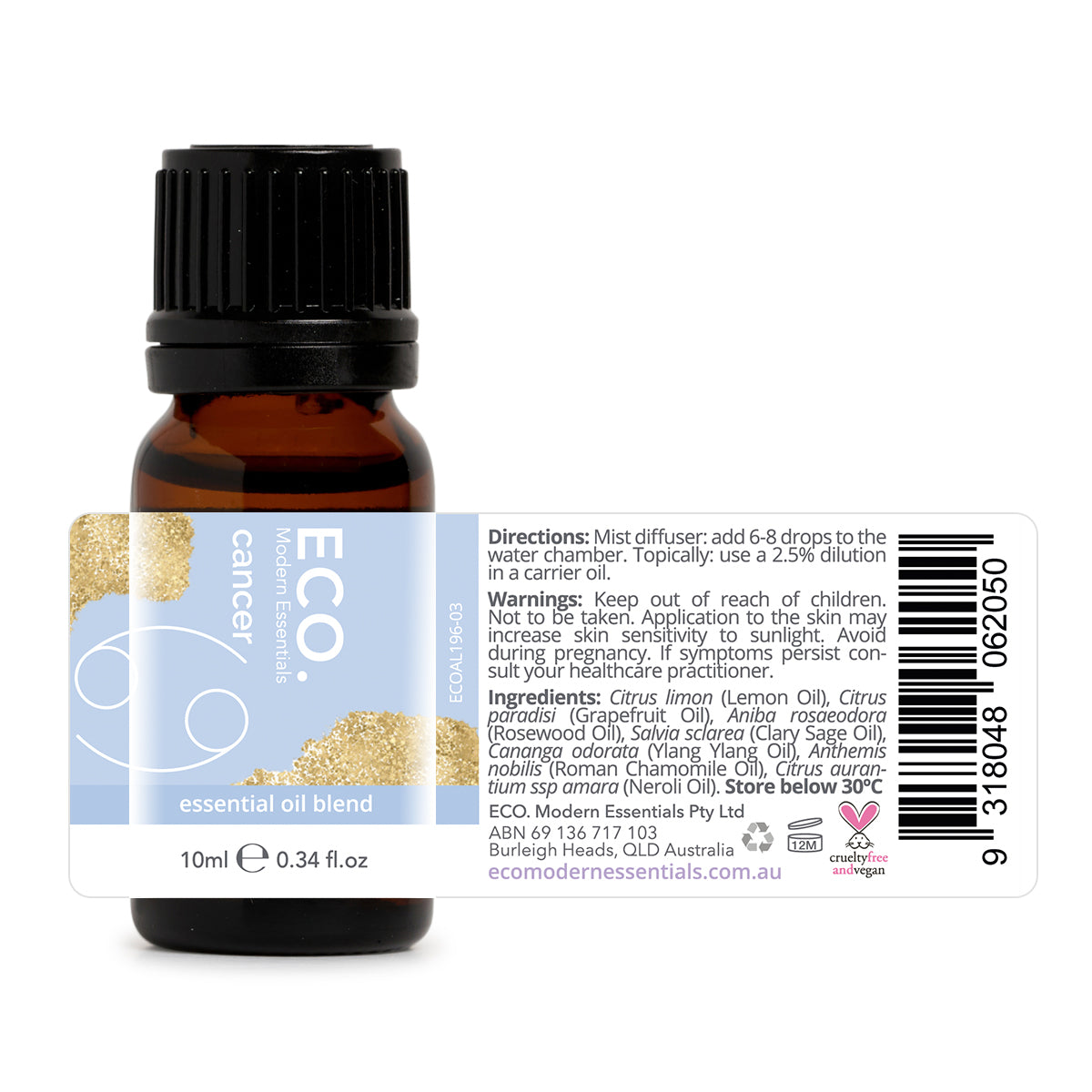Cancer Zodiac Sign Essential Oil Blend