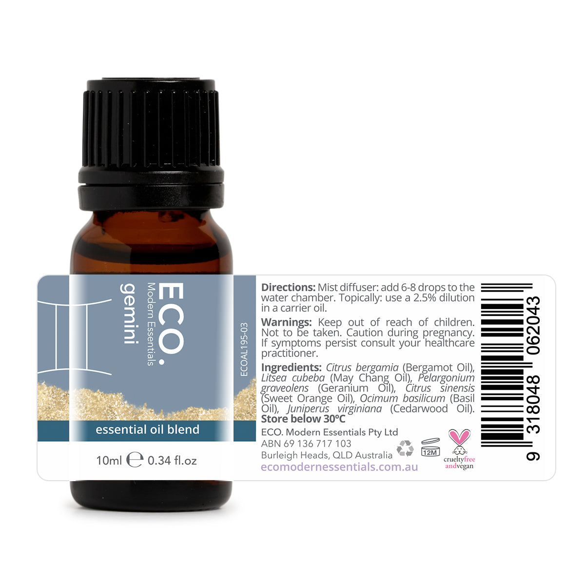 Gemini Zodiac Sign Essential Oil Blend