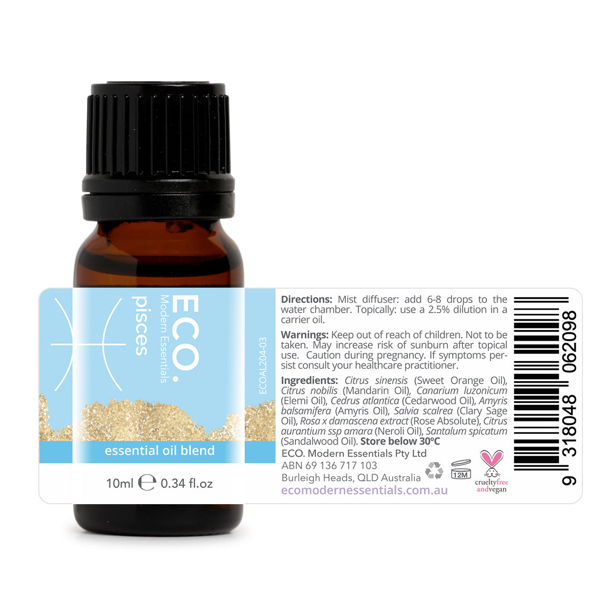 Pisces Zodiac Sign Essential Oil Blend