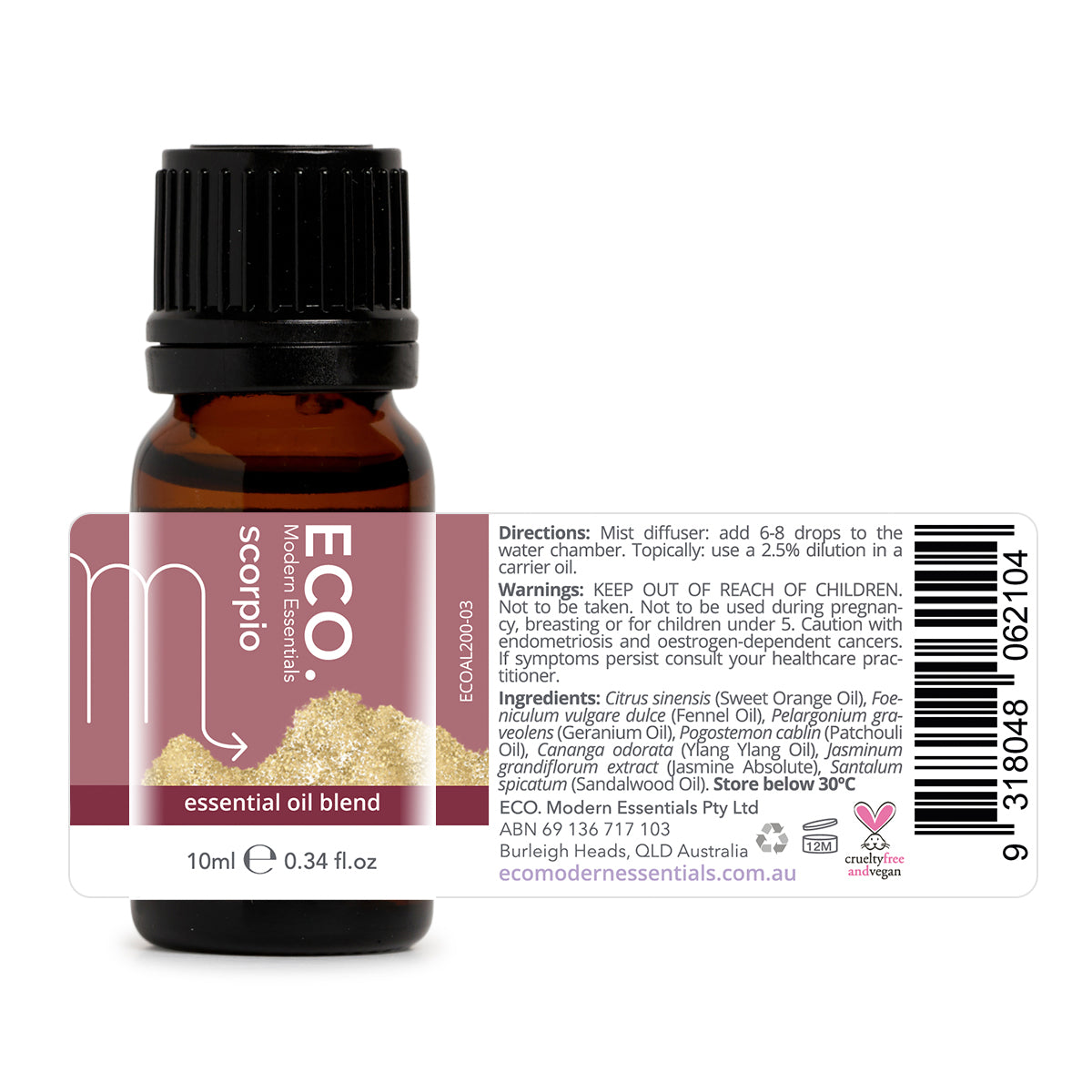 Scorpio Zodiac Sign Essential Oil Blend