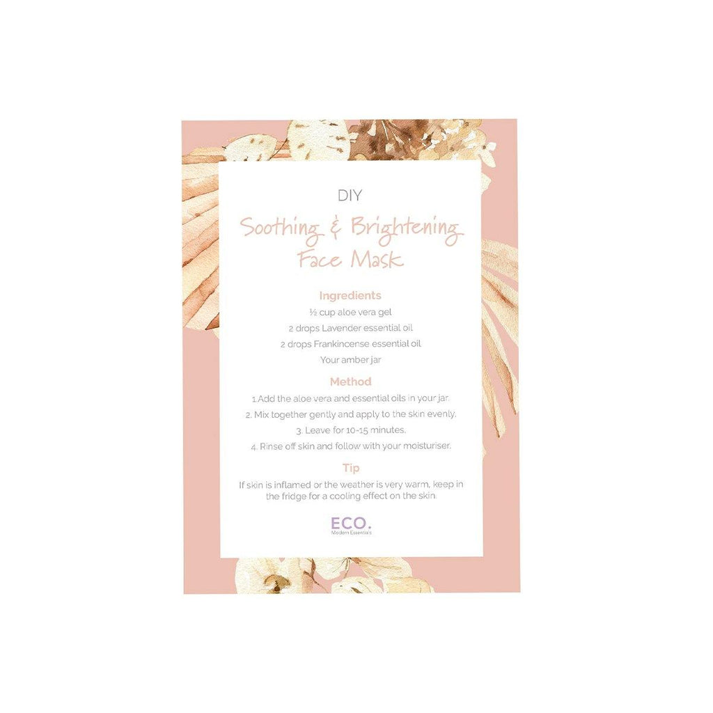 Soothing & Brightening Face Mask Recipe Card - ECO. Modern Essentials
