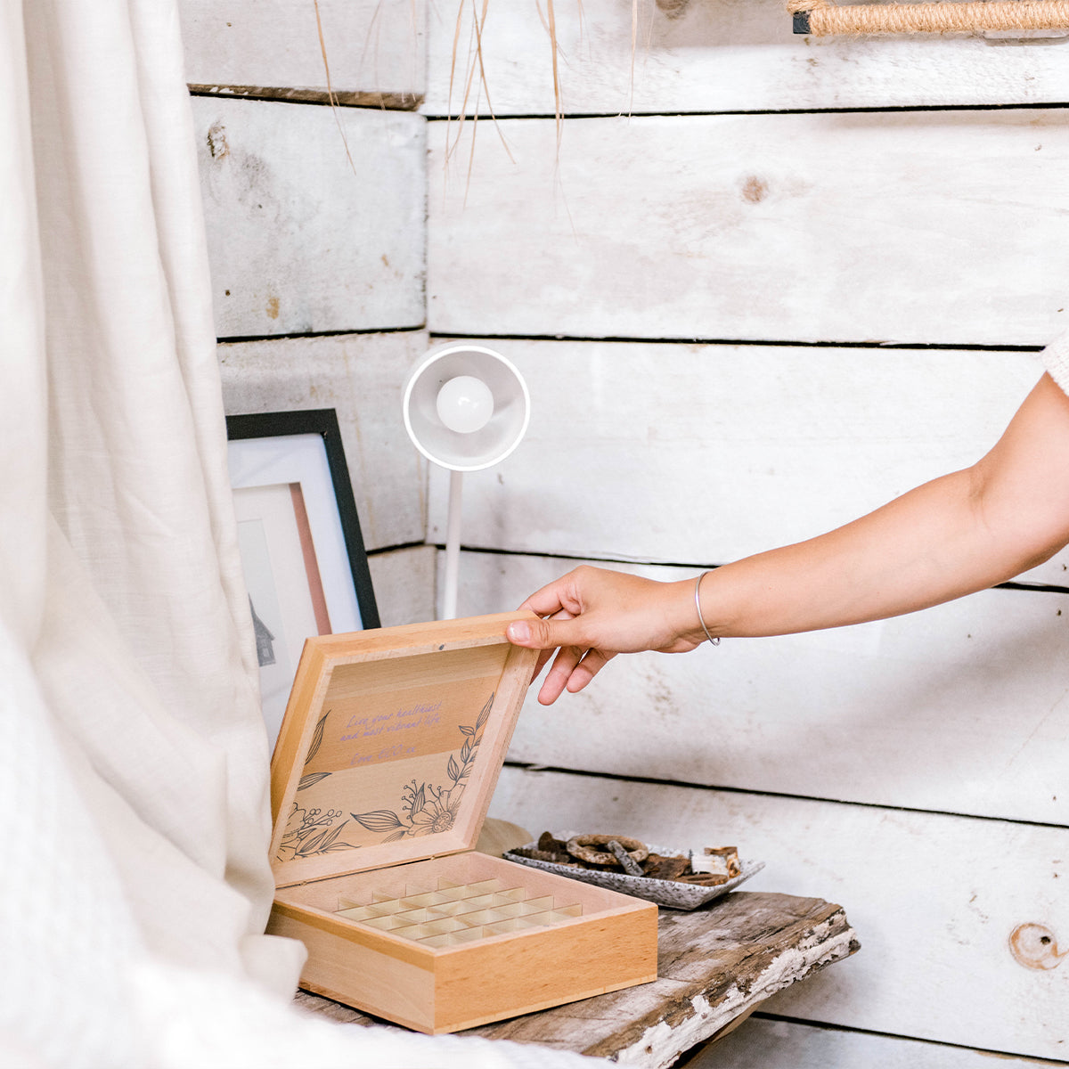 Wooden 36 Essential Oils Box