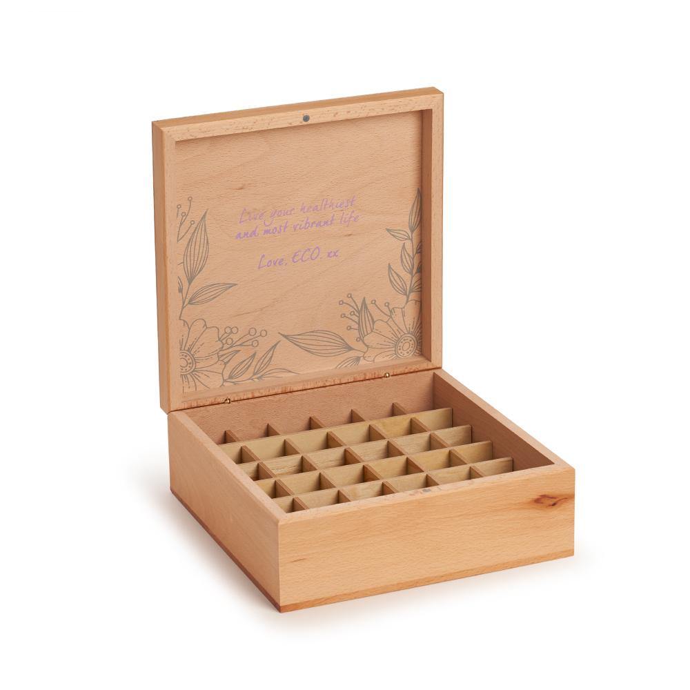 Wooden 36 Essential Oils Box - ECO. Modern Essentials