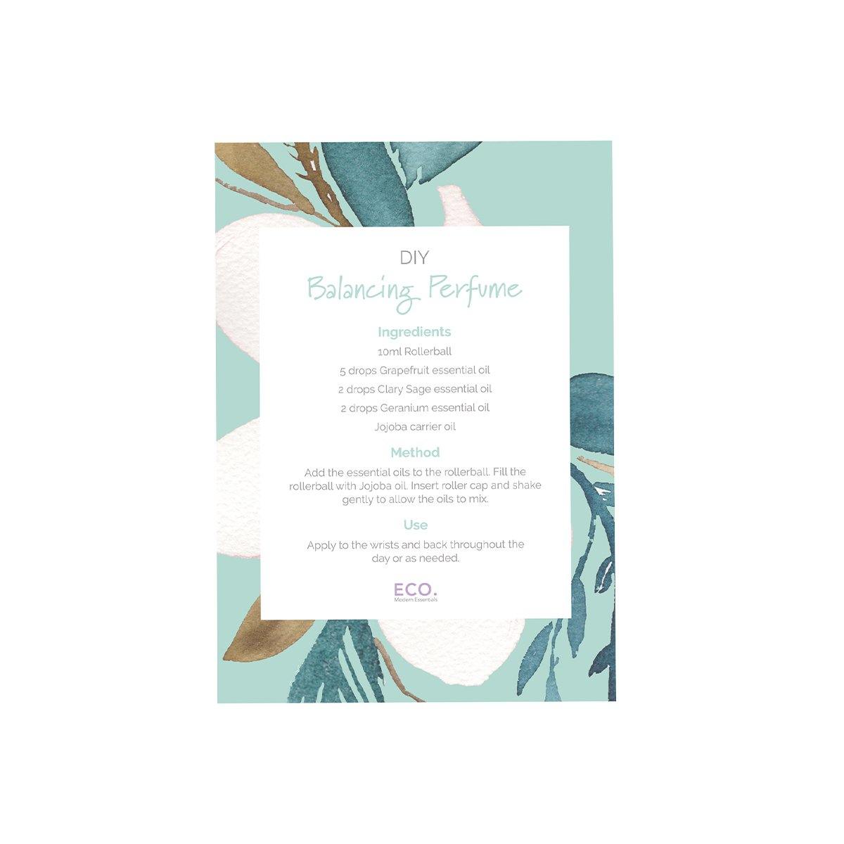 Balancing Perfume Recipe Card - ECO. Modern Essentials