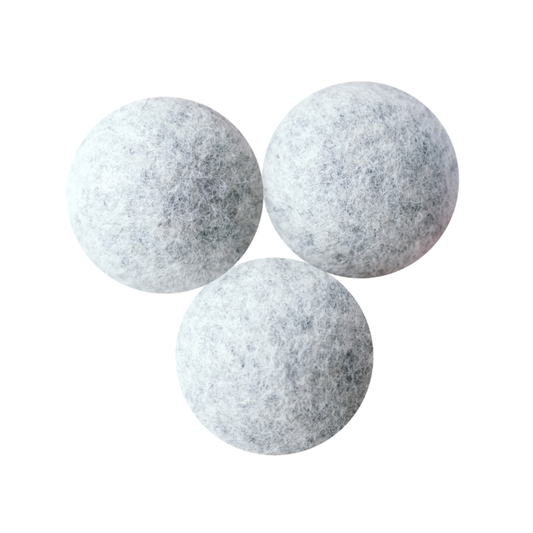 7cm Grey Wool Dryer Balls - Pack of 3