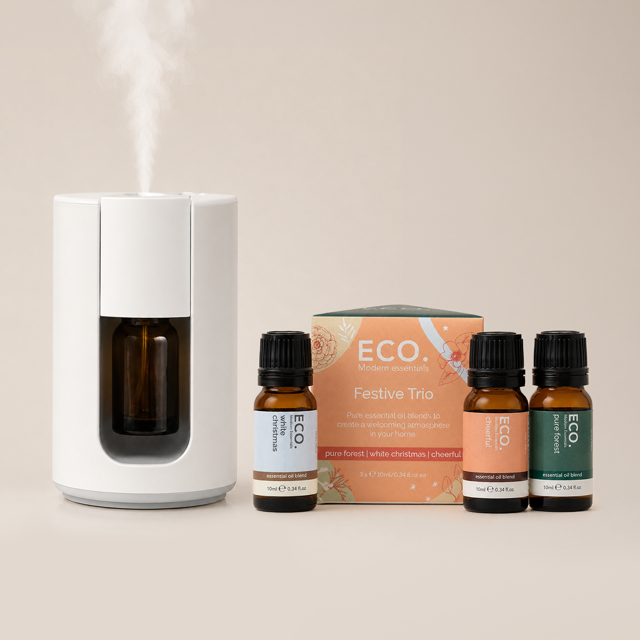 Cordless Travel Diffuser & Festive Trio
