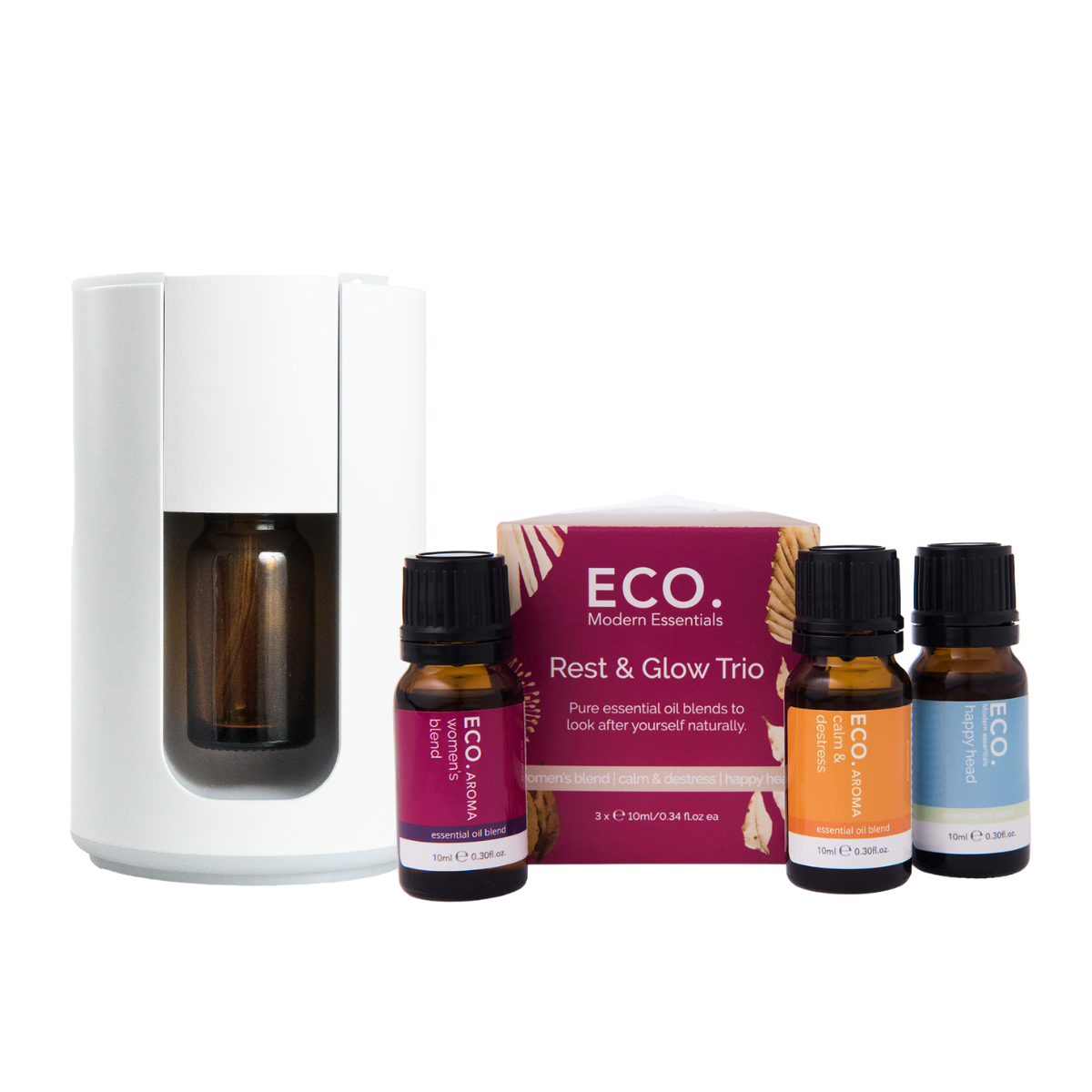 Cordless Travel Diffuser & Rest & Glow Trio