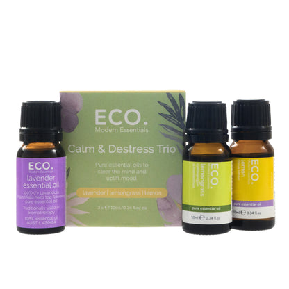 Calm & Destress Essential Oil Trio