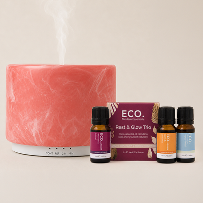 Marble Diffuser + Rest & Glow Trio