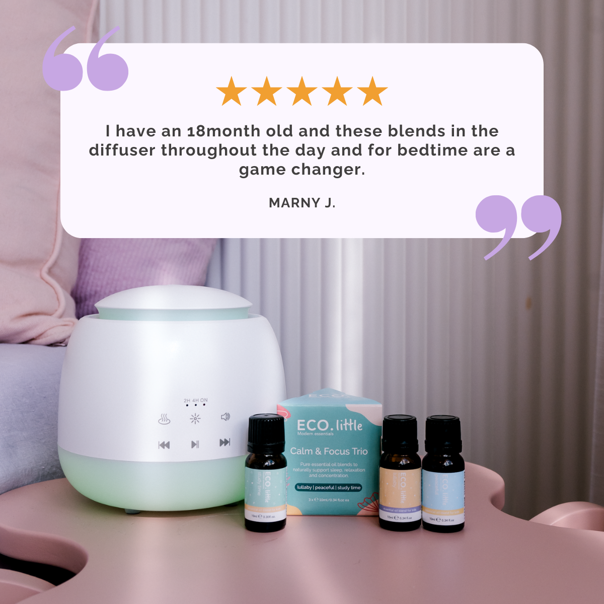 ECO. Little Calm & Focus Essential Oil Trio