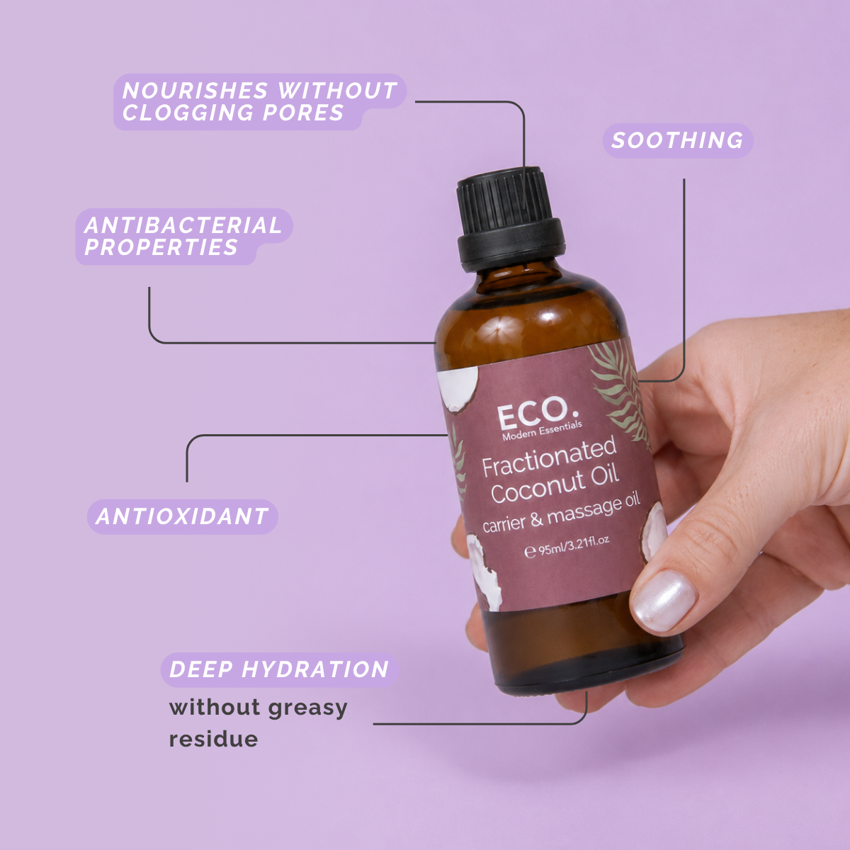 Fractionated Coconut Oil 95ml