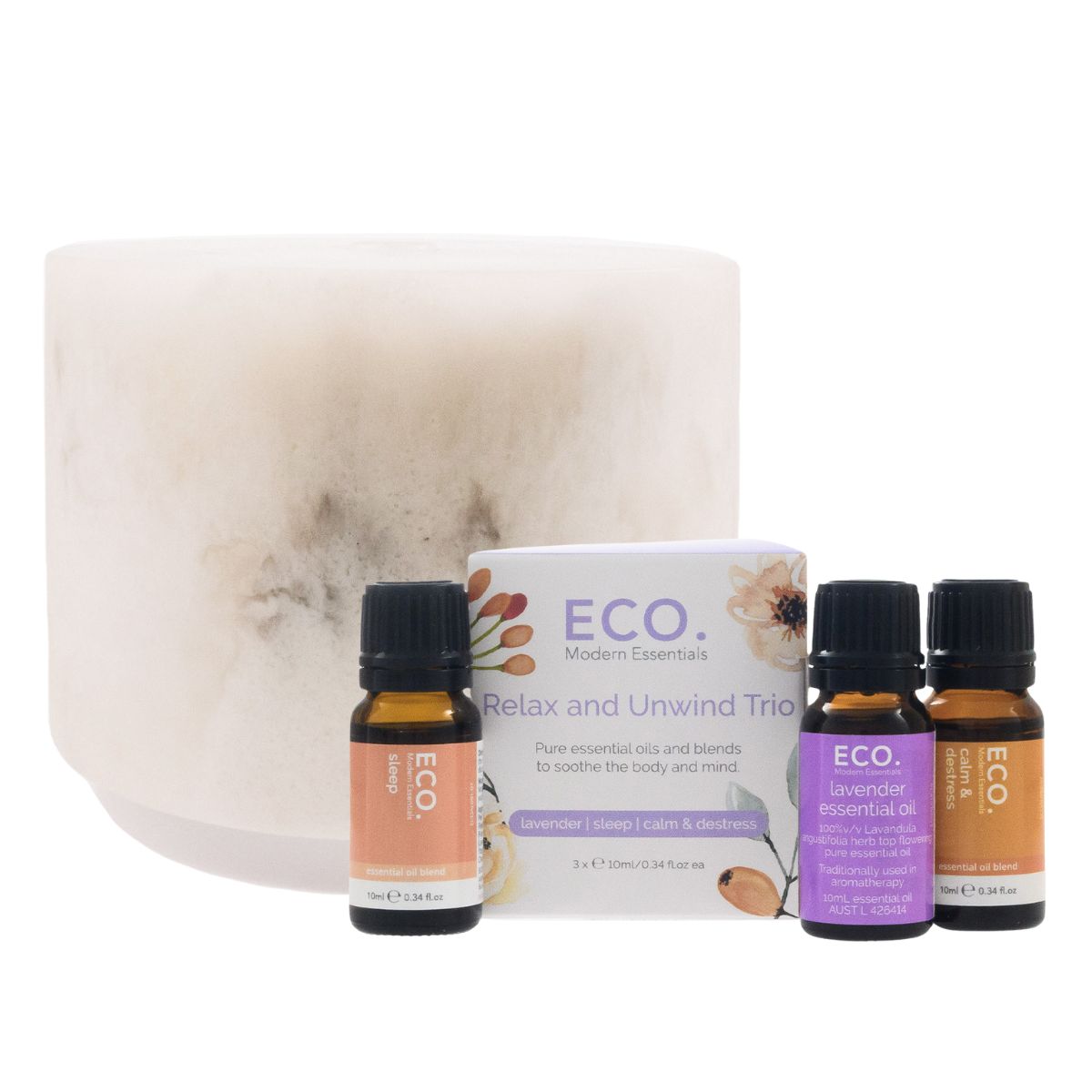 Moon Diffuser & Essential Oil Starter Pack