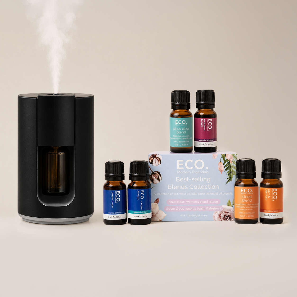 Cordless Travel Diffuser & Best-selling Blends Collection