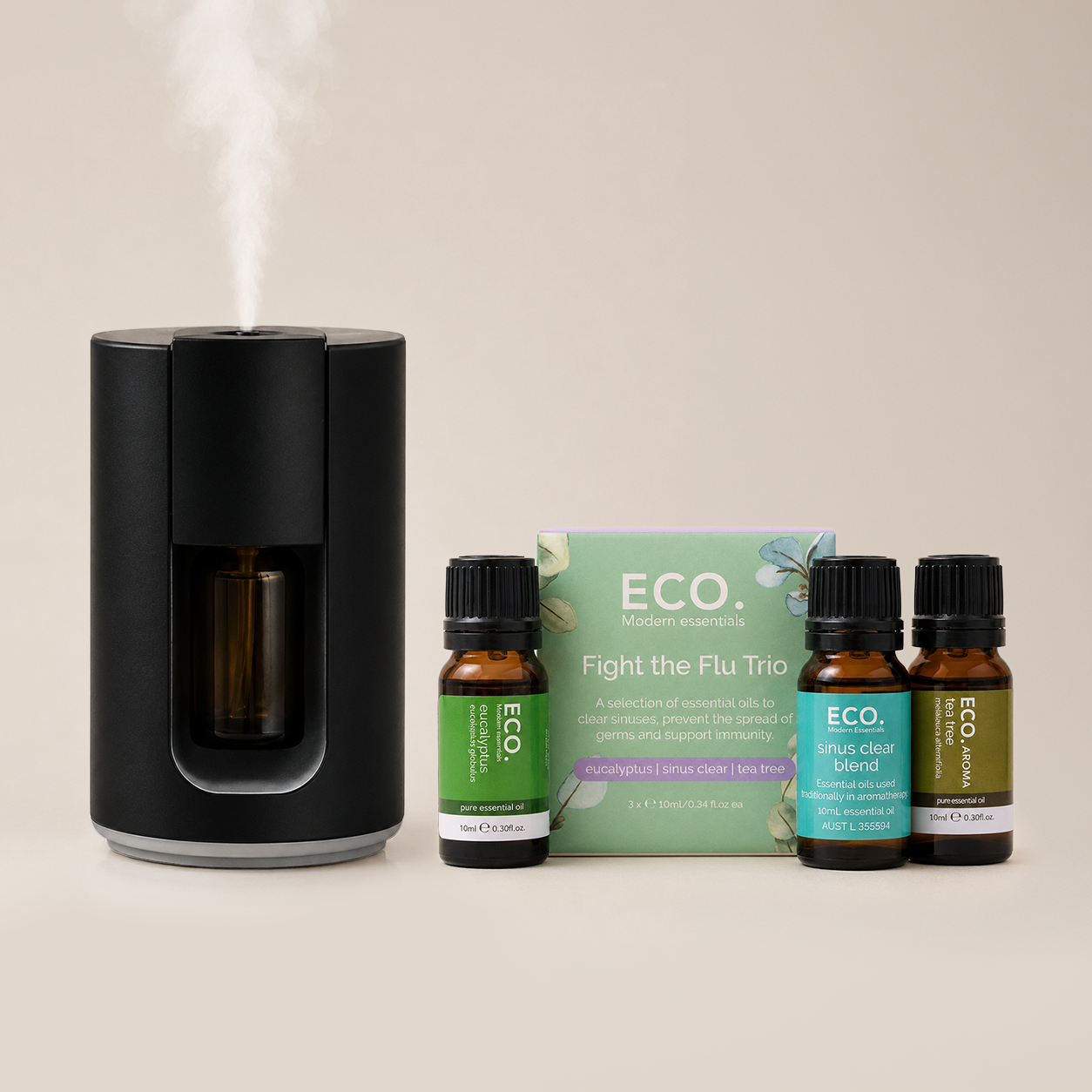Cordless Travel Diffuser & Fight the Flu Trio