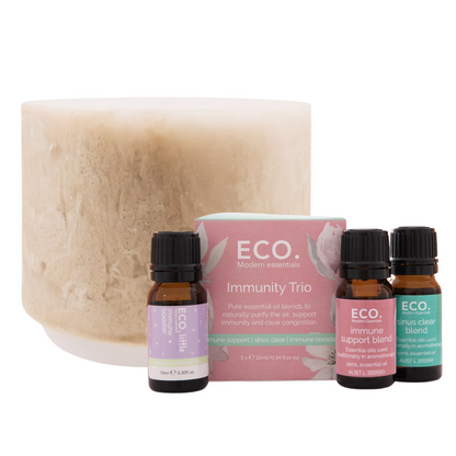 Sandstone Diffuser & Essential Oil Starter Pack