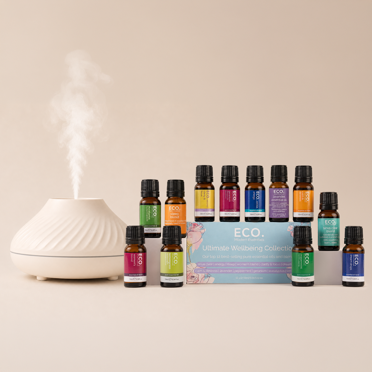 Wave Diffuser & Ultimate Wellbeing 12 Pack
