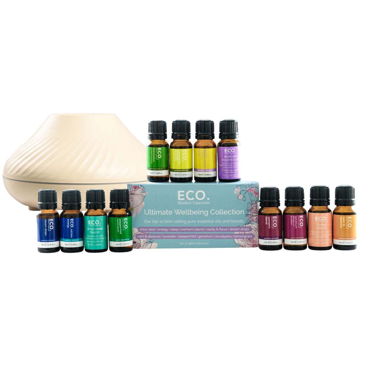 Wave Diffuser & Ultimate Wellbeing 12 Pack