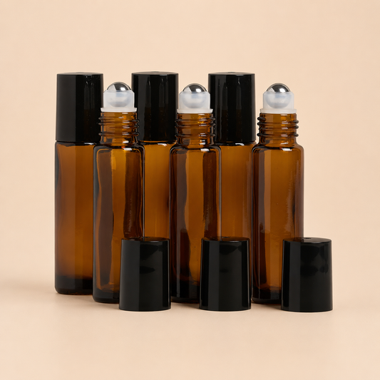 10ml Amber Rollerball Bottle Kit
