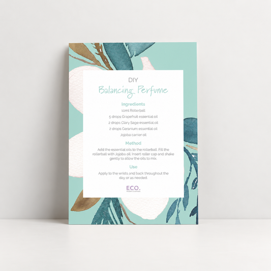 Balancing Perfume Recipe Card
