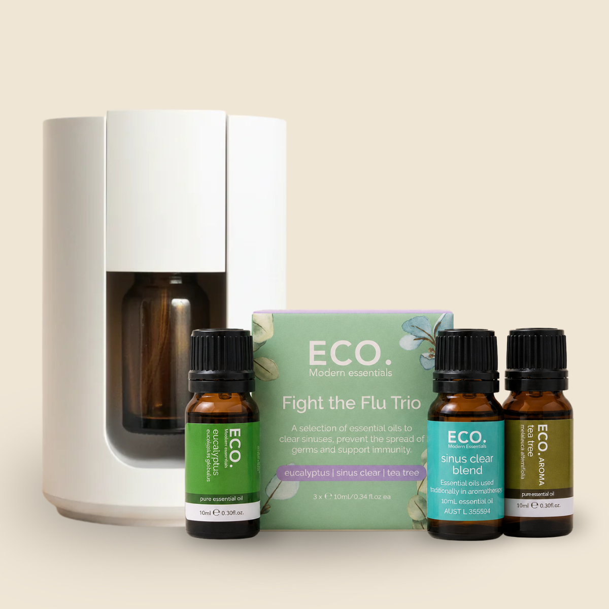 Cordless Travel Diffuser & Fight the Flu Trio