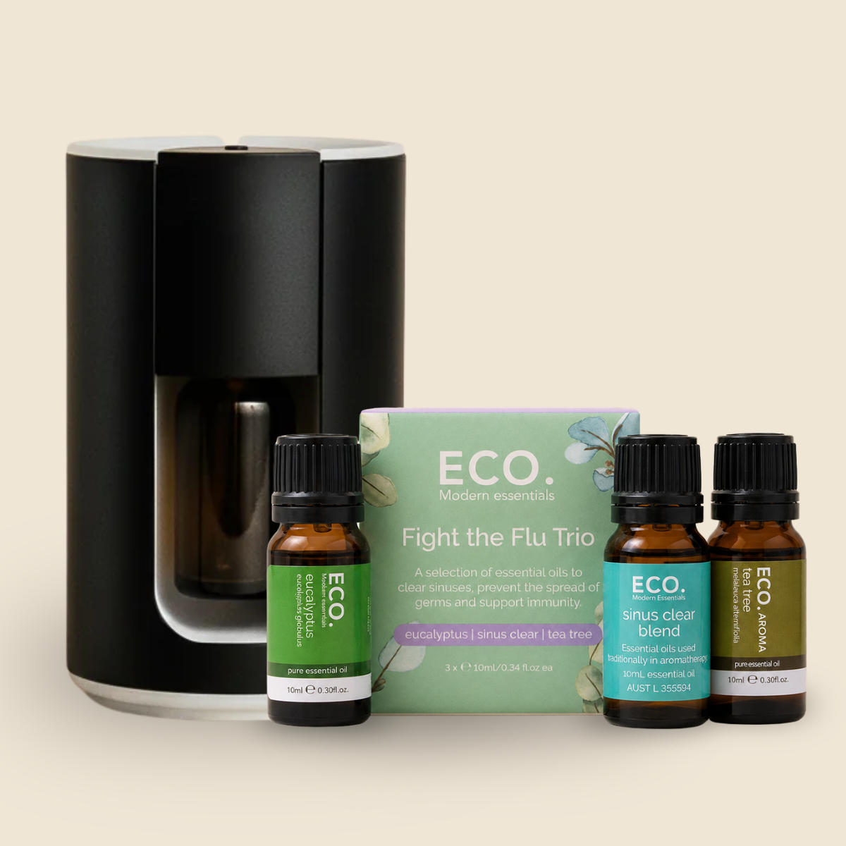 Cordless Travel Diffuser & Fight the Flu Trio