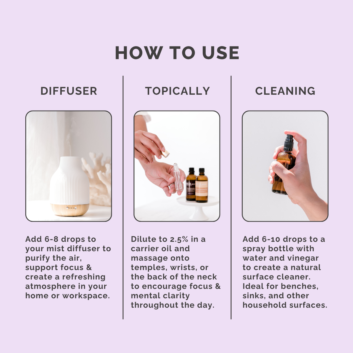 Defence Guard Essential Oil Blend - How to Use