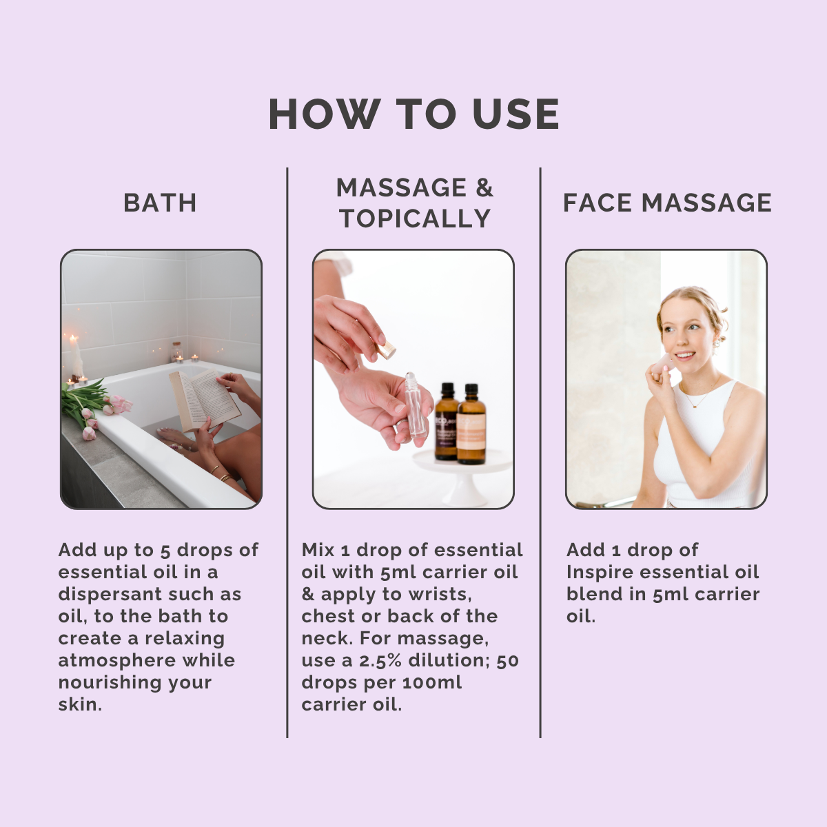 Inspire Essential Oil Blend - How to Use