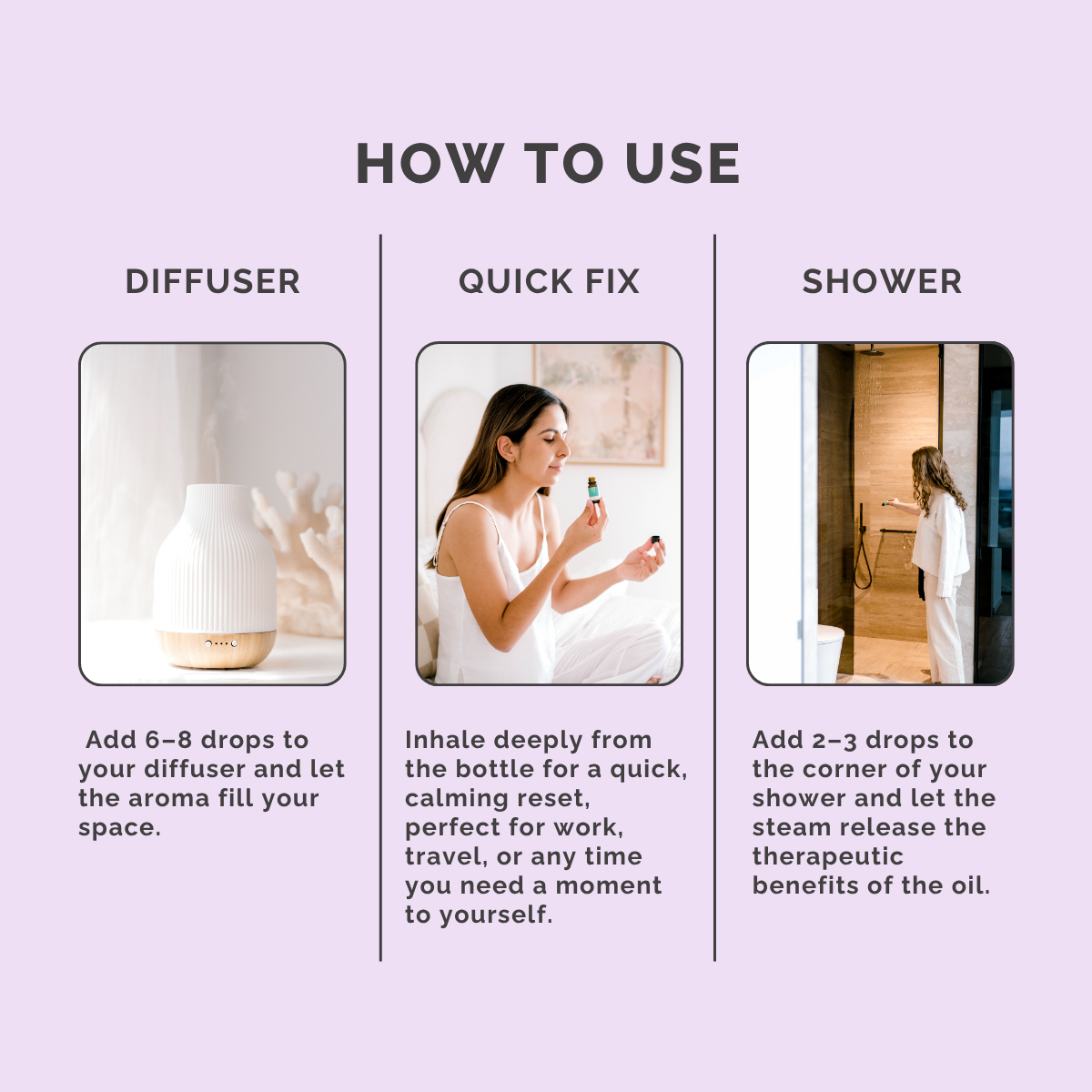 Feminine Energy Essential Oil Blend - How to Use
