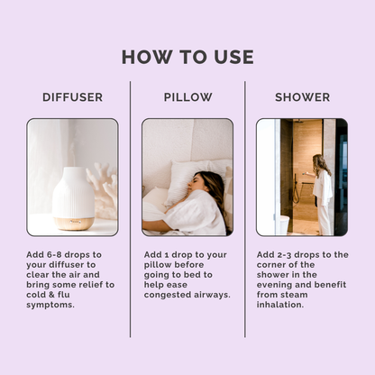 Breathe Essential Oil Blend - How to Use