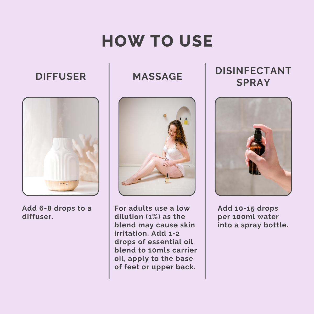 Immune Support Essential Oil Blend - How to Use