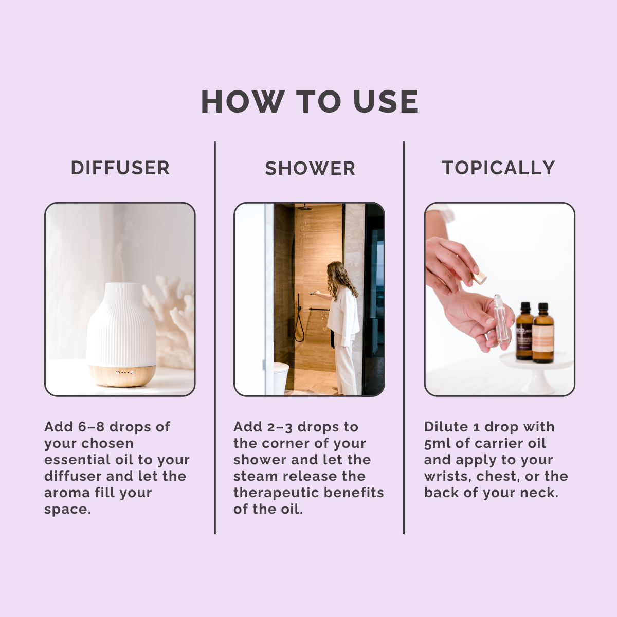 Girls Night Essential Oil Blend - How to Use
