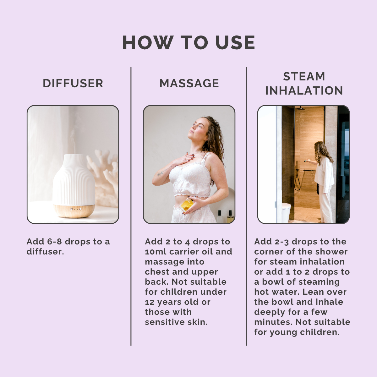 Sinus Clear Essential Oil Blend - How to Use
