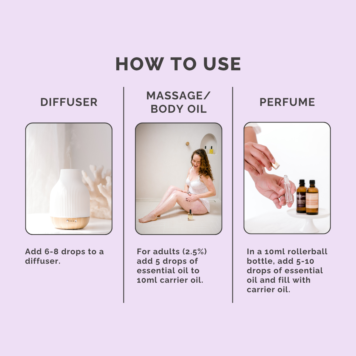 Free Spirit Essential Oil Blend - How to Use