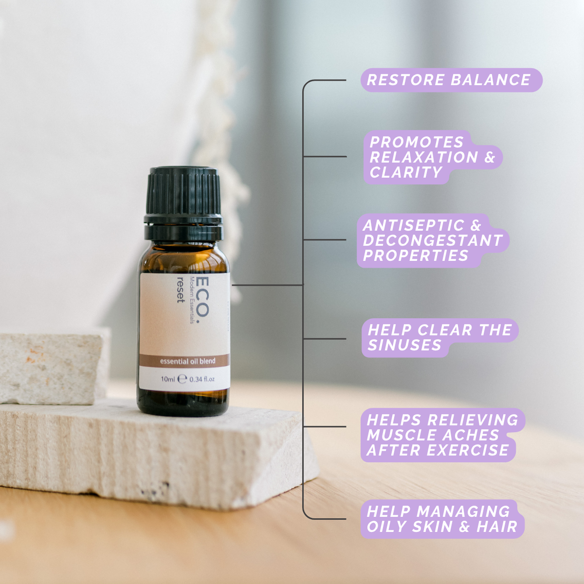 Reset Essential Oil Blend - Benefits