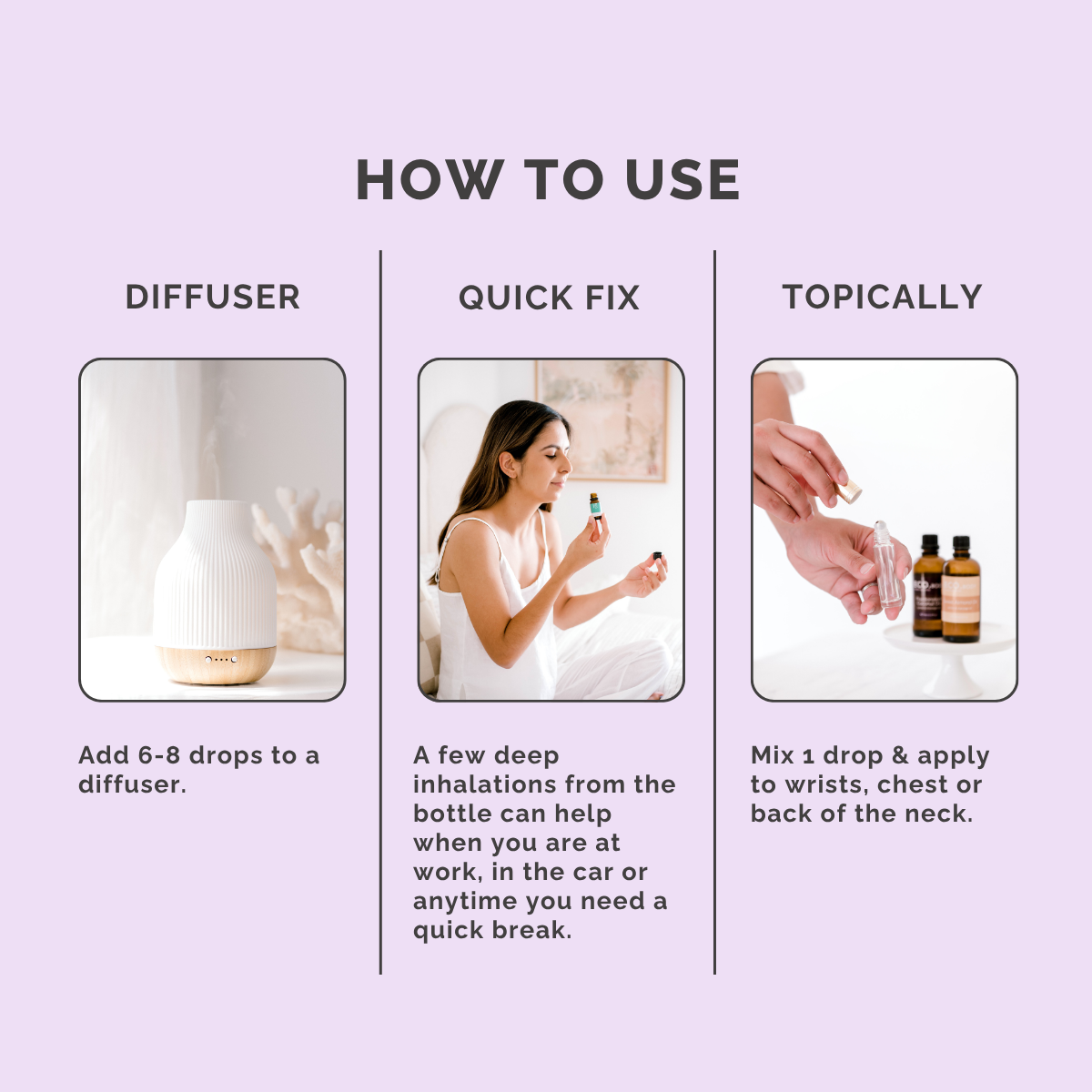 Reset Essential Oil Blend - How to Use