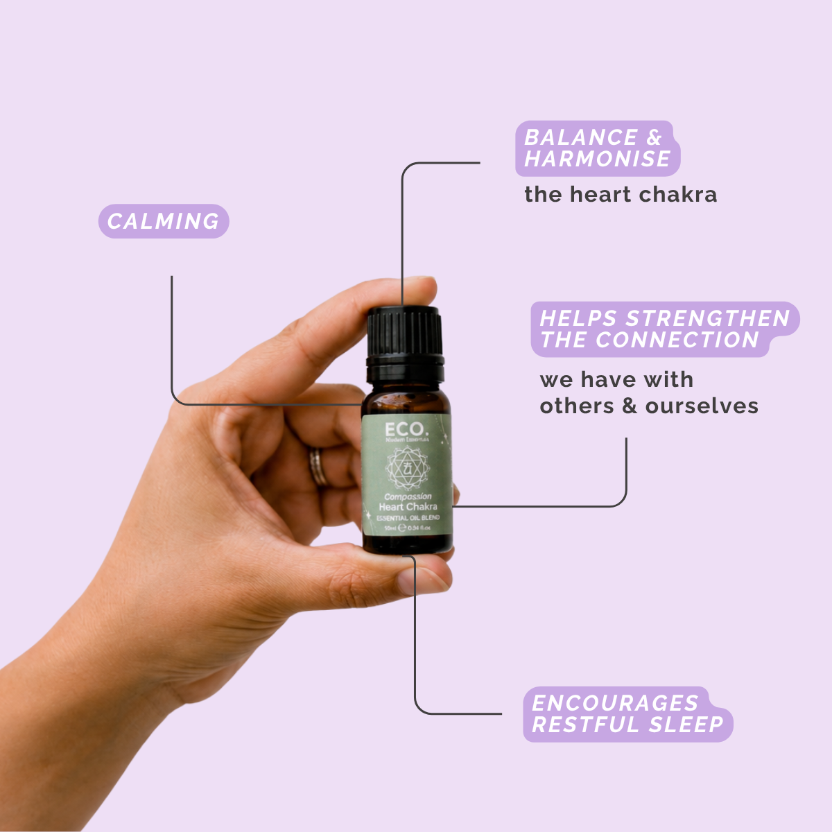 Compassion Heart Chakra Essential Oil Blend - Benefits