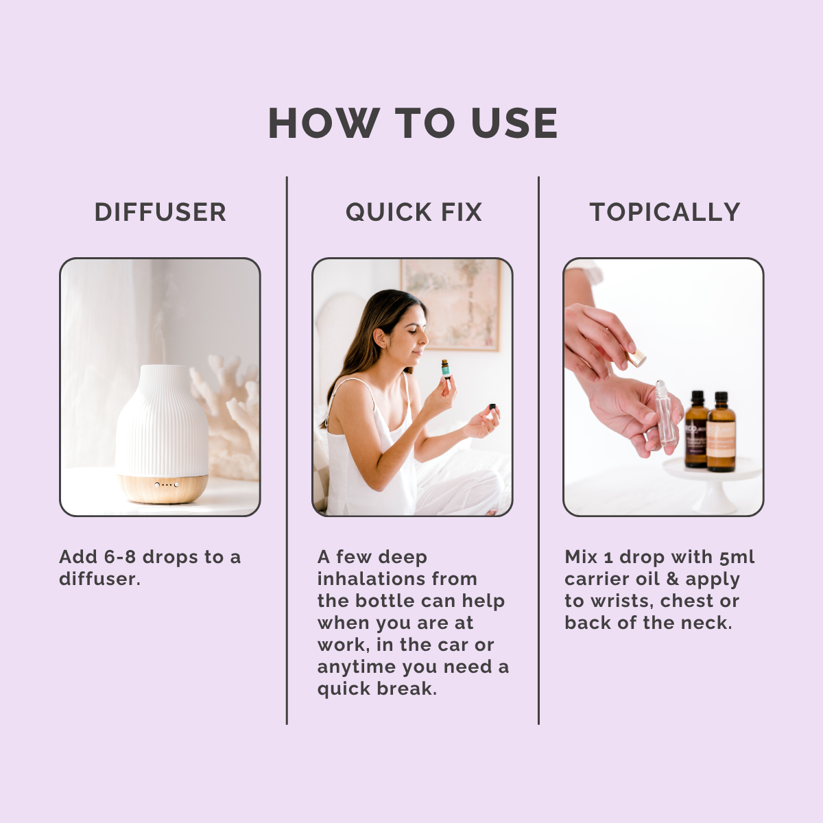Alertness Essential Oil Blend - How to Use