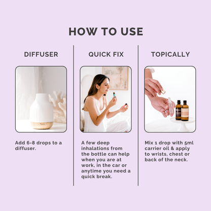 Alertness Essential Oil Blend - How to Use
