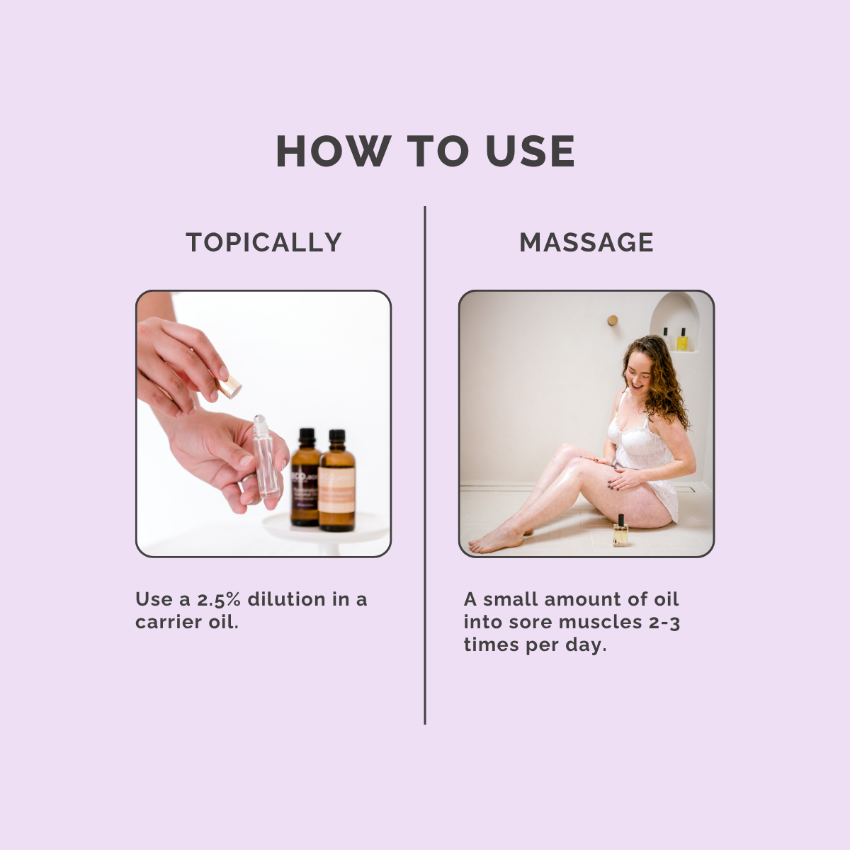 Muscle Soothe Essential Oil Blend - How to Use