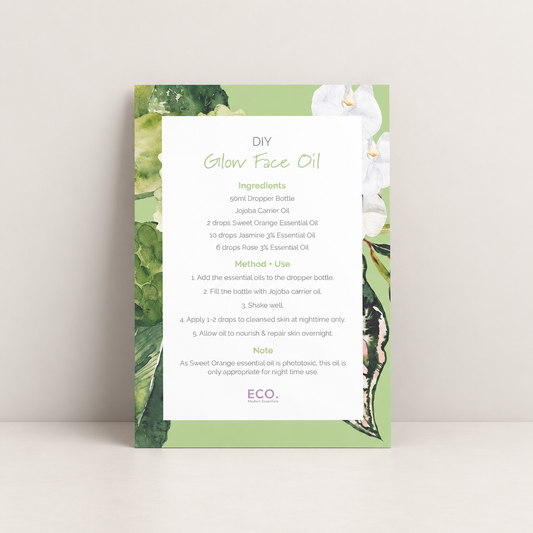Glow Face Oil Recipe Card