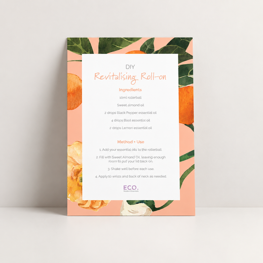 Revitalising Roll On Recipe Card