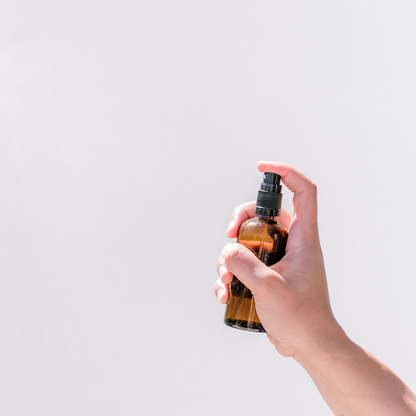 100ml Amber Glass Spray Bottle Trio