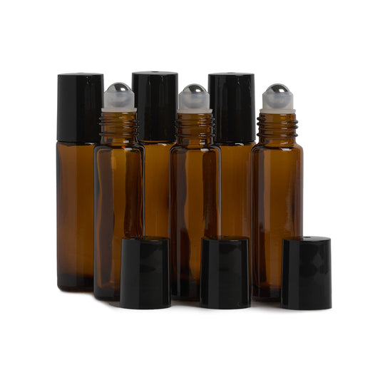 10ml Amber Rollerball Bottle Kit