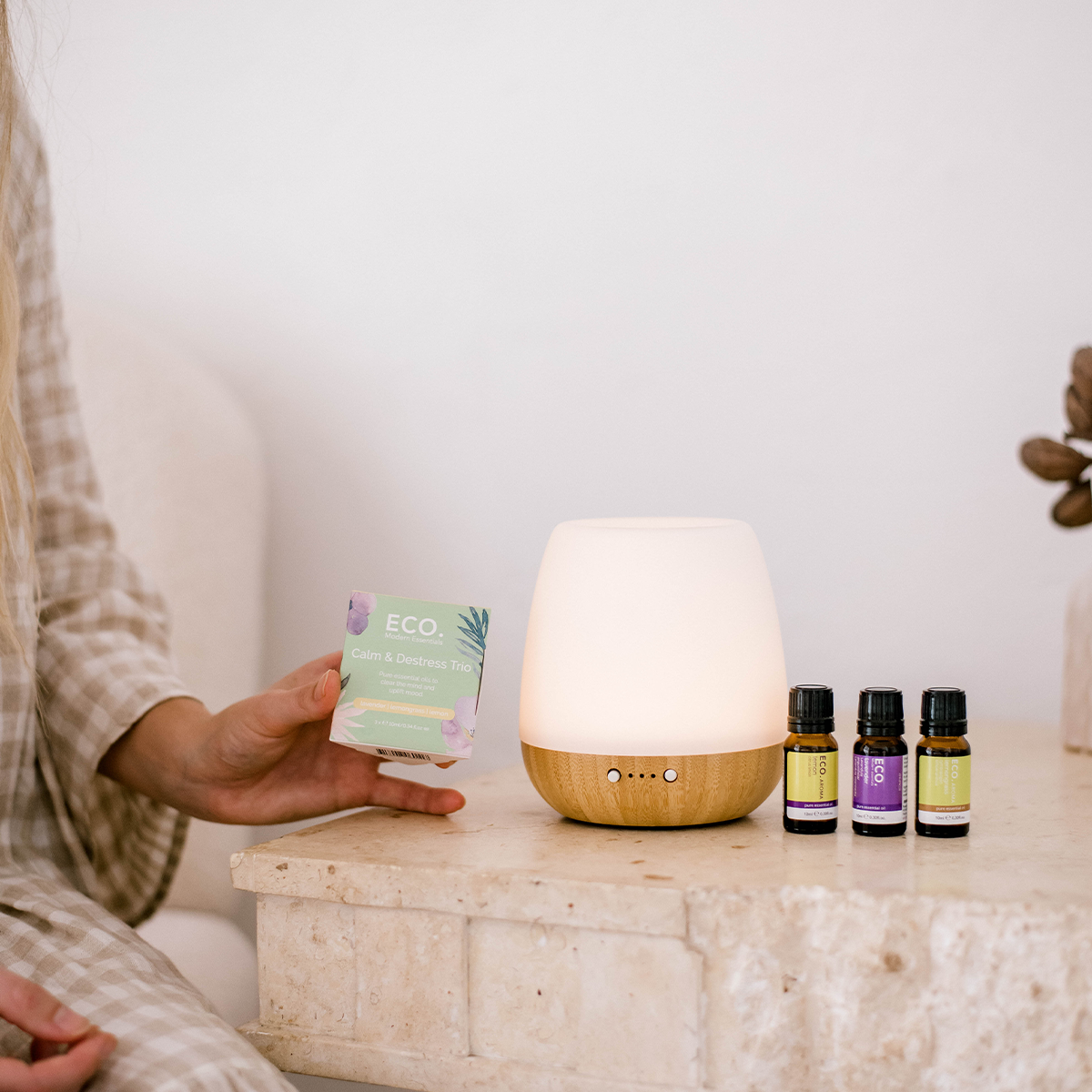 Bliss Diffuser & Calm & Destress Trio