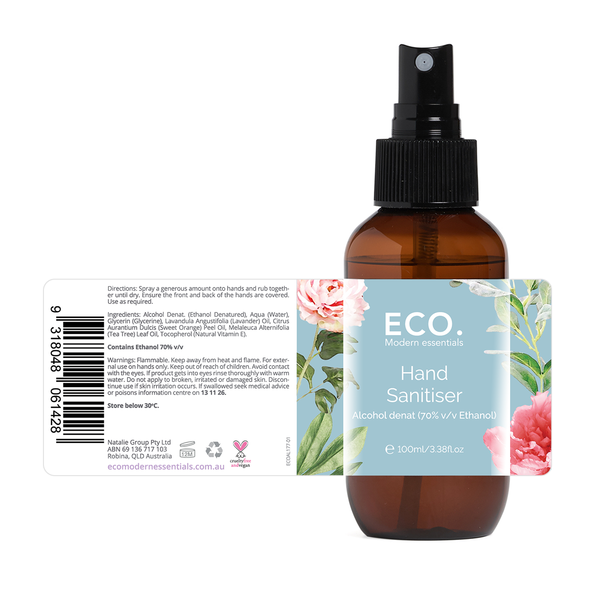 Natural Hand Sanitiser - ECO. Modern Essentials
